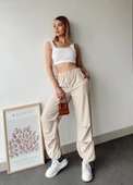 Paraşüt pantolon bej - 3