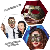 Altın Eskitme Yüz Maskesi - Antik Tarz B Maskesi - 1