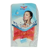 Lastikli El Geçmeli Yumuşak Eldiven Banyo Lifi Pembe-Tcu 20x10 Cm thumbnail 1