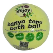 lı El Yapımı Banyo Küvet Topu Sabunu Sarı 90-120 Gr - 1