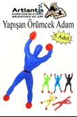 Yapışkanlı Örümcek Adam 5 Adet Cama Duvara Yapışan Örümcek Adam Akrobat Örümcek Adam Okul Hediyelik Karne Hediyesi thumbnail 1