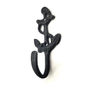 Antika Tarz Dekoratif Pirinç Halatlı, Çapa, Denizci, Gemici  Askı - 95x42mm,  Oksit - 1