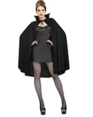 Siyah Renk Yakalı Halloween Pelerini 90 cm thumbnail 2