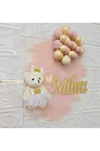 s'he design Kız Bebek Ismine Özel Hazırlanan Buble Pleksi Kapı Süsü thumbnail 3