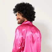 Siyah Renk Kıvırcık Afro Bonus Peruk - 4