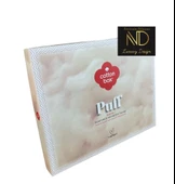 Puff Nakışlı Ranforce Çift Kişilik Nev Takımı Mirely Siyah Kiremit - 4