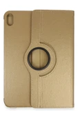 Litae Trend BFS  iPad 2022 10.9 (10.nesil) Kılıf 360 Tablet Deri Kılıf - Gold thumbnail 1