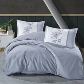 Butik Serisi Çizgili Ranforce Çift Kişilik Nev Takımı Suave v1 Mavi thumbnail 1