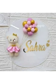 s'he design Kız Bebek İsmine Özel Hazırlanan Şeffaf Pleksi Kapı Süsü - 2