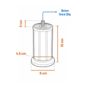 Mobilya Baza Tv Ünitesi Yükseltme Ayağı Destek Ayağı 1 Adet 10 cm Beyaz Plastik thumbnail 4