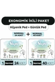 Sleepy Ekonomik Ikili Paket (Bio Natural Premium Plus Hijyenik Ped Normal 24'lü + Günlük Ped Normal 40'lı) thumbnail 1