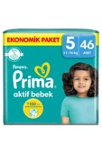 Prima Bebek Bezi Beden:5 (11-16KG) Junior 46 Adet Ekonomik Pk thumbnail 1