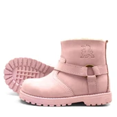 Rakerplus Chiron Hakiki Deri Pembe Fermuarlı Kız Bebek Bot thumbnail 3