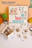 KİDEWO İlkokul Matematik + Eğitici Çarpma İşlemi Ahşap Oyuncak Etkinlik Seti + Kolay Öğrenme Çarpım Bultak - 3