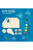 KİDEWO Ahşap Dondurma Kamyonu Boyama ve Oyun Seti – Kendin Yap Akrilik Boya ile Çocuk Etkinlik Kiti thumbnail 3
