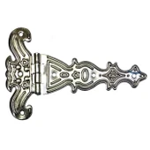 Dekoratif, Sac Tek Kuyruklu Menteşe - 69x102 Mm, Büyük, Nikel, 100 Adet thumbnail 1