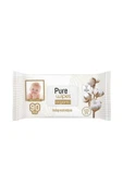 Pure Baby Wet Wipes Organic Cotton Bebek Islak Mendili 90'lı 3 Paket (90x3) 270 Yaprak thumbnail 5