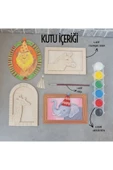 KİDEWO Hayvanlar Ahşap Boyama Etkinlik Seti Eğitici Çocuk Aktivite + Fırça + Akrilik Boya Kreş Okul Öncesi - 4