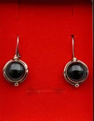 925 Ayar Gümüş Kadın Oltu Taşı Küpe skü00015 thumbnail 5