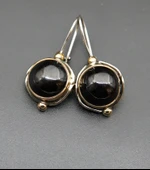 925 Ayar Gümüş Kadın Oltu Taşı Küpe skü00015 thumbnail 2