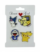 Kamp Çantası - Sırt Çantası - Terlik Süsü Charm Terlik 4'lü Jibbitz Aksesuar Model 8 - 1