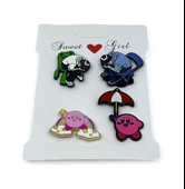 Kamp Çantası - Sırt Çantası - Terlik Süsü Charm Terlik 4'lü Jibbitz Aksesuar Model 1 - 2