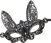 Siyah Renk Dantel Kesim Dantel İşlemeli B Parti Maskesi 7 No thumbnail 4