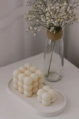 LALEZEN HOME Beyaz Stant Bubble Kokulu Mum seti - 1
