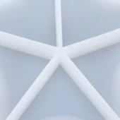 Silikon Yıldız Kase Kalıbı - Epoksi, Beton ve Alçı için Dekoratif Tepsi & Çerezlik Kalıbı - 6