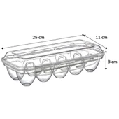 10 Bölmeli Kilitli Kapaklı Yumurtalık Saklama Kutusu YU110 (5284) thumbnail 2