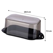 Kilitli Plastik Kapaklı Kahvaltılık Tereyağlık Peynirlik Erzak Saklama Kabı Ap-9428 (5284) thumbnail 2