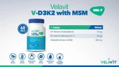 Velavit V-D3K2 with MSM 60 Tablet thumbnail 3