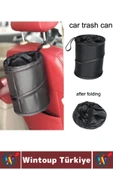 Dayanıklı Oto Koltuk Arkası Başlığa Asılabilir Outdoor Kamp Piknik Araç İçi Katlanabilir Çöp Torbası thumbnail 4
