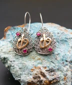 925 Ayar Gümüş Telkari Kadın Küpe skü00019 thumbnail 5