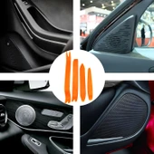 Mega Oto Market 4 Parça Turuncu Taşınabilir Trim Sökme Aparatı - 9