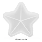 Silikon Yıldız Kase Kalıbı - Epoksi, Beton ve Alçı için Dekoratif Tepsi & Çerezlik Kalıbı - 3