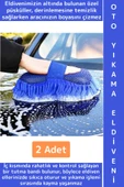Ergonomik Oto İç Dış Bakım Temizlik Çizilme Önleyen Özel Püskül Premium Araba Yıkama Eldiveni 2 Adet thumbnail 1