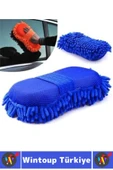 Ergonomik Oto İç Dış Bakım Temizlik Çizilme Önleyen Özel Püskül Premium Araba Yıkama Eldiveni 2 Adet thumbnail 5