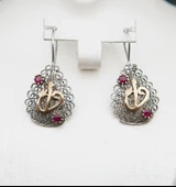 925 Ayar Gümüş Telkari Kadın Küpe skü00019 thumbnail 4