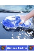 Ergonomik Oto İç Dış Bakım Temizlik Çizilme Önleyen Özel Püskül Premium Araba Yıkama Eldiveni 2 Adet thumbnail 6