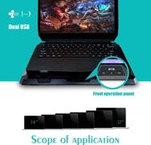IETS GT300 Çift Üflemeli Laptop Soğutucusu - 35.5-43 cm thumbnail 7