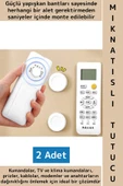Kendinden Yapışkanlı Ev Ofis Kumanda Telefon Model Küçük Eşya Çok Amaçlı Mıknatıslı Tutucu 2 Adet - 1