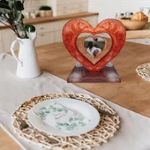 Epoksi Sevgililer Günü Fotoğraf Çerçevesi Kalp Dekoratif Resimlik Kalıbı thumbnail 4