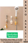 Kendinden Yapışkanlı Sünger Lif Aksesuar Düzenleyici Pratik Sevimli Hayvan Figürü Duş Başlığı Tutucu thumbnail 1