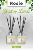 2 Adet Yeşilçay Limon Rosie Çubuklu Oda Kokusu 100 ml thumbnail 1