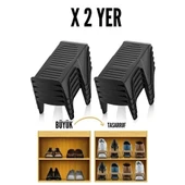 10 LU Ayakkabı Rampası Yer Tasarruf Organizeri Mehle thumbnail 2