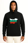 Kapüşonlu Flag Of Bulgaria Map Collection Göğüs Tasarımlı Unisex Sweatshirt thumbnail 9