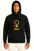 Kapüşonlu Saint Jules Shepherd Of The Weak Göğüs Tasarımlı Unisex Sweatshirt thumbnail 9