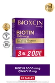 Bioxcin Biotin 5000 Mcg 90 Tablet thumbnail 1