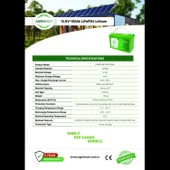 Agromot 12V 100Ah Lityum Batarya - 2